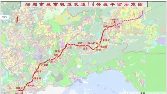 深圳地鐵14號線最新線路圖揭秘，城市發展脈絡與未來展望