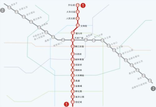 成都地鐵20號線最新線路圖，開啟城市交通樞紐新篇章